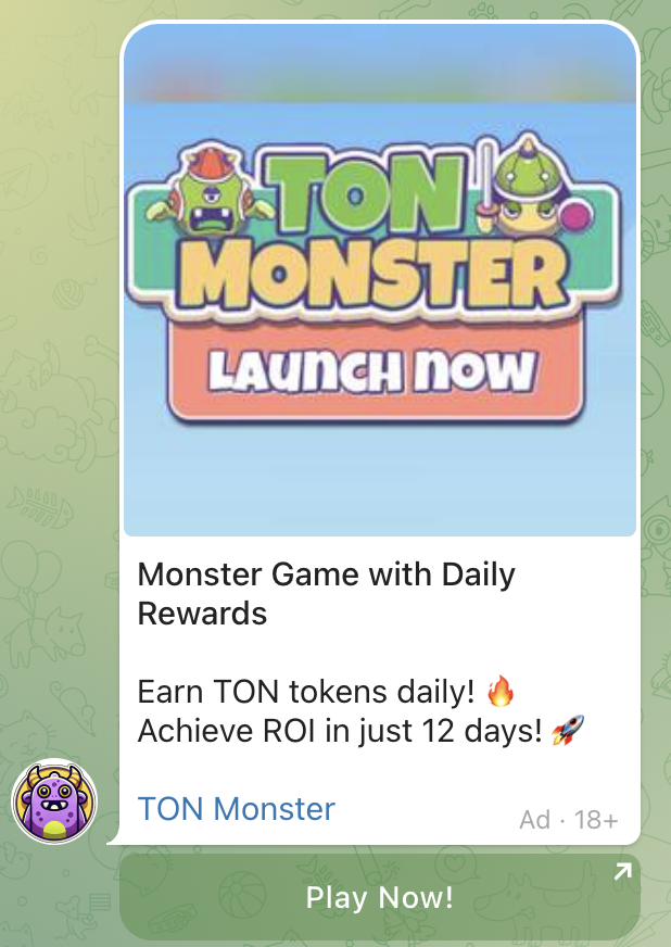 telegram mini apps ads